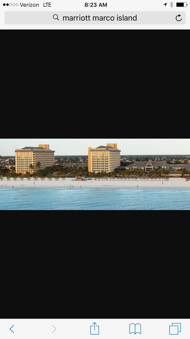 Marriott Marco Island resort with beachfront hotels and sandy beach along turquoise ocean waters